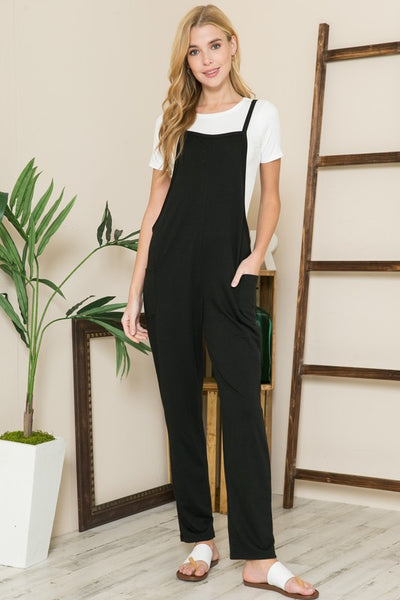 French Terry Overall Jumpsuit