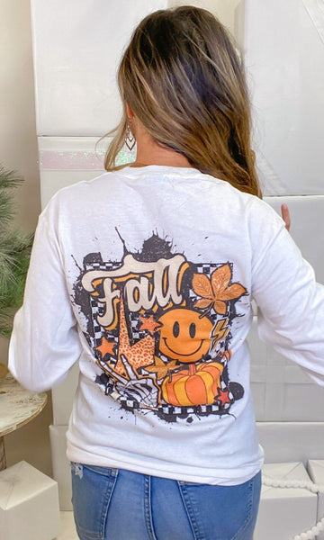 Groovy T2D Fall Graphic Long Sleeve T-Shirt