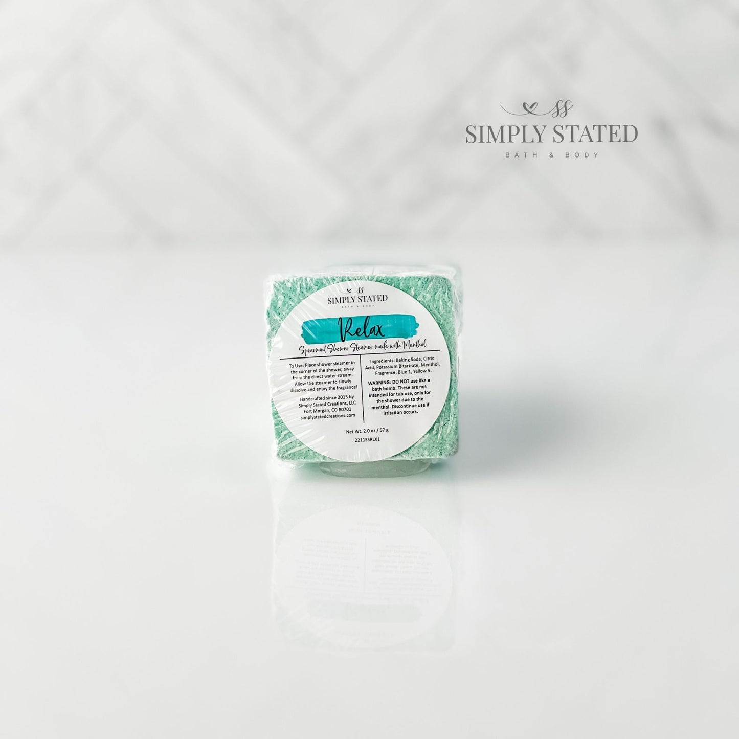 Shower Steamers with menthol
